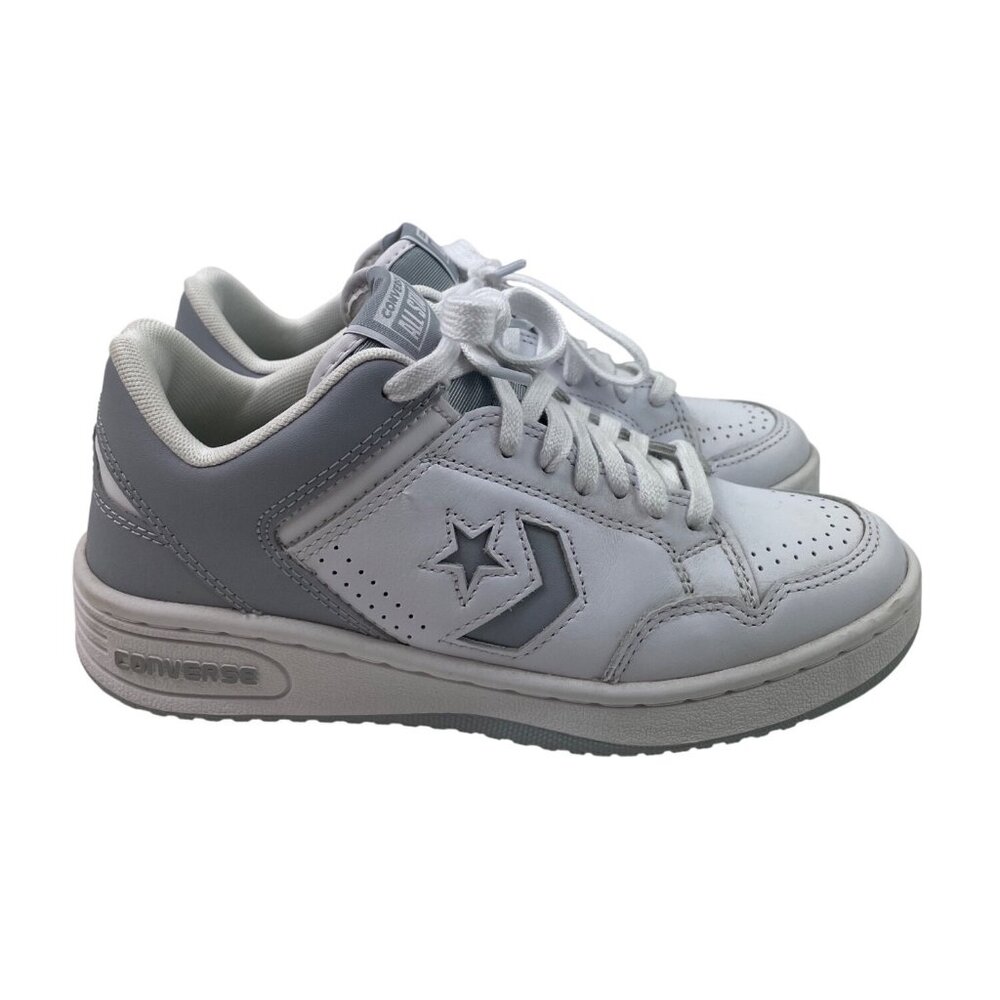 Converse Weapon Low White/Wolf Gray A10204C Mens 6.5 Womens 8 *Need Inserts - Picture 2 of 11